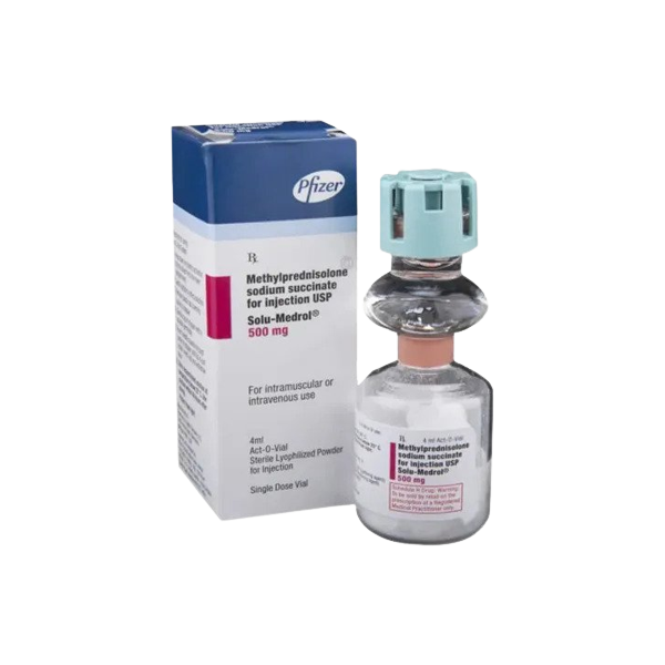 SOLU-MEDROL Methylprednisolone Sodium Succinate 500mg Powder for IM/IV ...